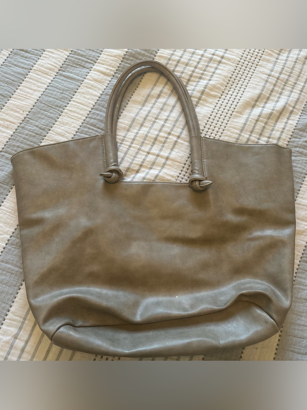 Anthropologie Kaitlyn knotted Tote Gray